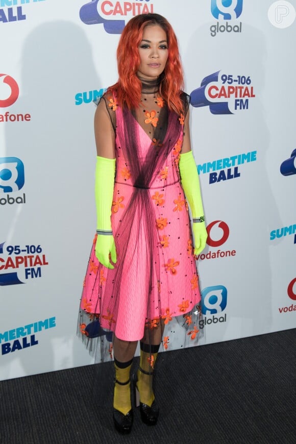 Rita Ora veste Prada no baile Capital Summertime