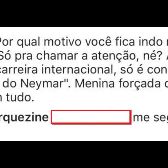 Bruna Marquezine responde crítica na web