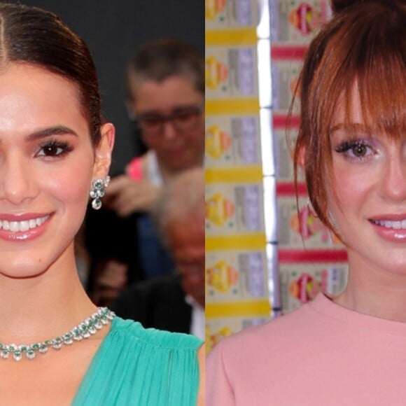 Bruna Marquezine foi elogiada por Marina Ruy Barbosa ao sair de pijama em rua de Veneza, na Itália