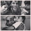 Juliana Paes homenageou o pai e o marido, Carlos Eduardo Baptista, com uma foto no Instagram