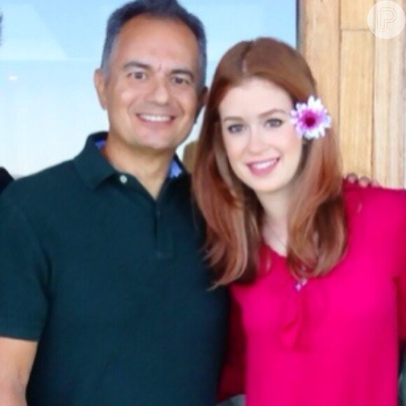 Marina Ruy Barbosa usou sua conta do instagram para fazer homenagem para o seu pai: 'Eu te amo, pai!'
