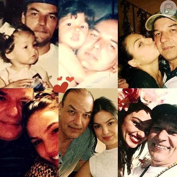 Isis Valverde homenageou seu pai com uma montagem de fotos feita pelo seus fãs