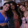 Maria Joana, Cris Vianna e Thaissa Carvalho curtem juntas a festa de aniversário de 36 anos do ator Rafael Zulu, realizada no Beach Club, na Barra da Tijuca, zona oeste do Rio de Janeiro, neste domingo, 9 de setembro de 2018