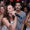 Juliana Paiva canta em festa de aniversário de 36 anos do ator Rafael Zulu, realizada no Beach Club, na Barra da Tijuca, zona oeste do Rio de Janeiro, neste domingo, 9 de setembro de 2018