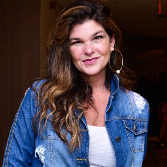 Cristiana Oliveira prestigiou a pré-estreia do filme 'O Homem Perfeito' no shopping Cidade Jardim, em São Paulo, nesta terça-feira, 18 de setembro de 2018