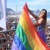Lexa posa após show na Parada LGBT no Rio