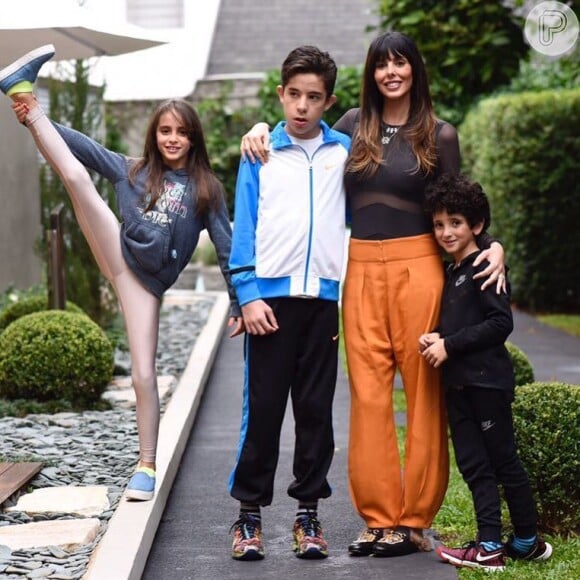 Marcos Mion é casado com Suzana Gullo, com quem tem Donatella, 10 anos, Stefano, 9, e Romeo, de 13