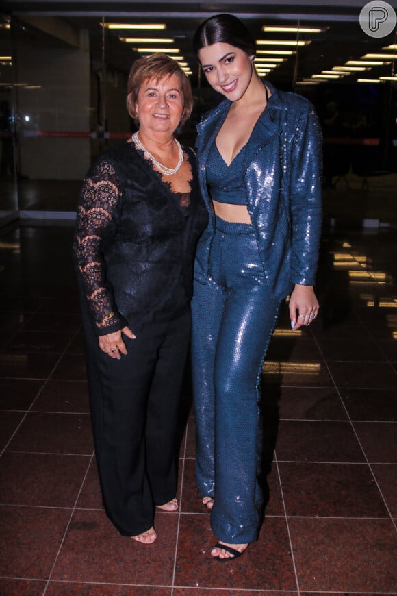 Vivian Amorim levou a mãe, Vera Lúcia, no Prêmio Jovem Brasileiro nesta quarta-feira, 3 de outubro de 2018