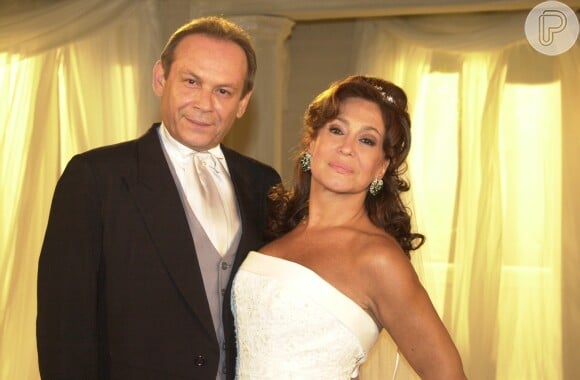 José Wilker e Susana Vieira formaram par romântico em 'Senhora do Destino' (2004)