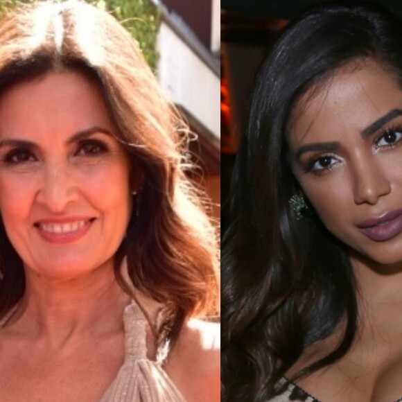 Fátima Bernardes se inspira em Anitta ao posar para foto nesta quarta-feira, dia 10 de outubro de 2018