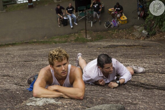 Marcelo Serrado teve que escalar o Morro do Pão de Açúcar com o ator Ryan Kwanten para filmar cena do longa-metragem 'Rio, Eu te Amo'