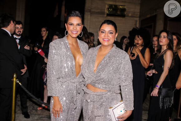 Mariana Rios e Preta Gil surgem com looks iguais em aniversário de 30 anos da marca Le Lis Blanc, no Jockey Club de São Paulo, na noite desta quinta-feira, 18 de outubro de 2018