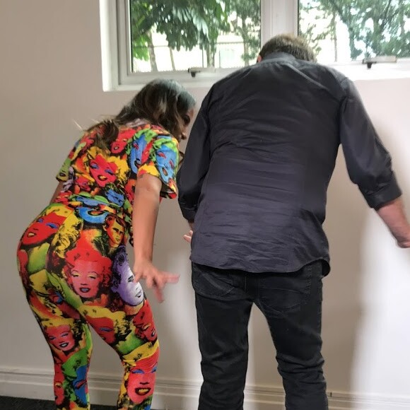 Anitta e Amaury Jr. fazem quadradinho em programa