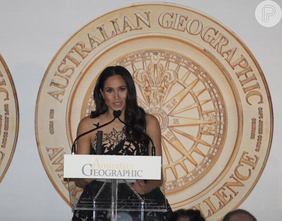 Meghan Markle fez discurso durante a premiação da Australian Geographic Society