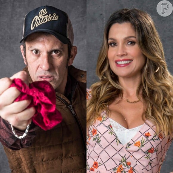 Na novela, Rita de Cássia (Flávia Alessandra) será casada com o delegado Machado (Milhem Cortez), que gosta de usar lingeries na hora H