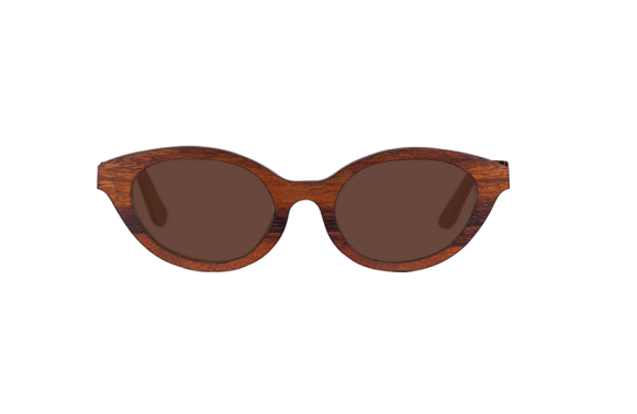 O óculos de sol de madeira autorizada para uso da Wearleaf custa R$ 469