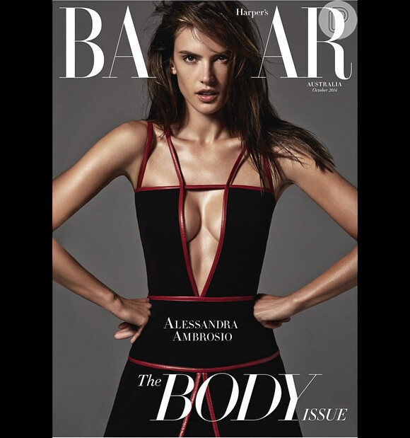 Alessandra Ambrosio posa sensual para a capa de revista