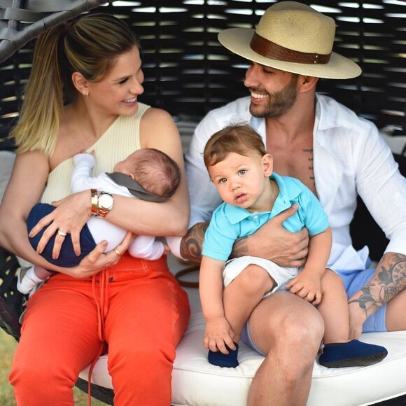 Gabriel e Samuel são frutos do relacionamento de Andressa Suita com o sertanejo Gusttavo Lima