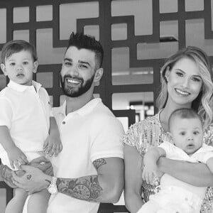 Andressa Suita e Gusttavo Lima sempre compartilham momentos com os filhos nas redes sociais