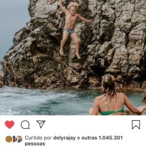 Neymar interage com a ex Carol Dantas em foto do filho, Davi Lucca