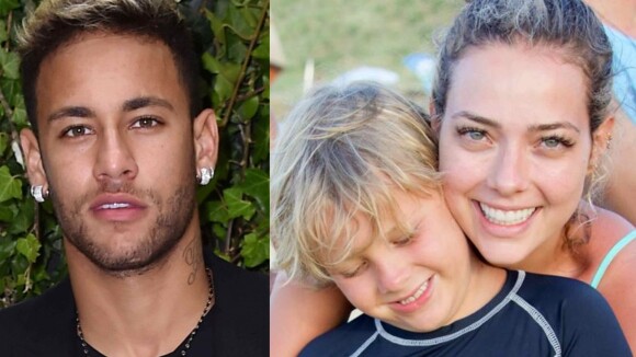 Neymar interage com a ex Carol Dantas em foto do filho: 'Galego corajoso'