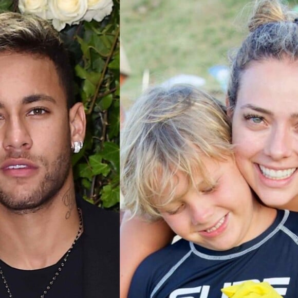 Neymar interage com a ex Carol Dantas em foto do filho, Davi Lucca, nesta terça-feira, dia 08 de janeiro de 2018