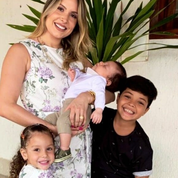 Wesley Safadão é casado com Thyane Dantas e pai de Yhudy, de 8 anos, Ysis, de 4 anos, e Dom, de 4 meses