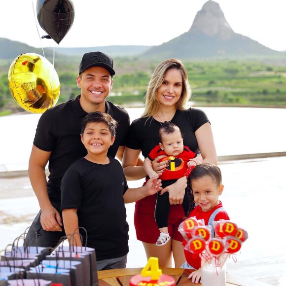 Dom, filho de Wesley Safadão e Thyane Dantas, completou 4 meses em janeiro de 2019
