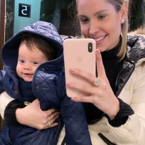 Thyane Dantas viajou com o filho, Dom, de 4 meses, para França