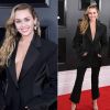 Com look preto e decotado, Miley Cyrus atrai atenção dos fotógrafos ao chegar no Grammy 2019