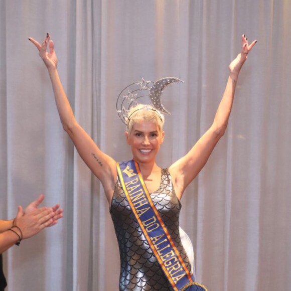 Deborah Secco é apresentada como rainha do camarote Allegria, durante coquetel no hotel Fasano em Ipanema, zona sul do Rio de Janeiro, na noite desta quarta-feira, 13 de fevereiro de 2018