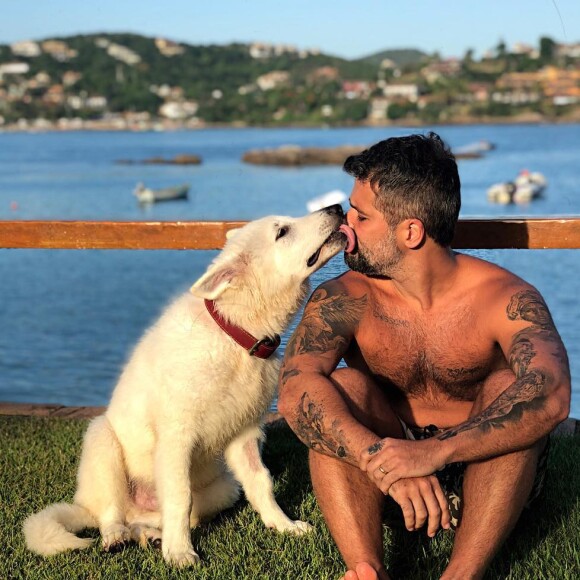 Bruno Gagliasso sempre mostra o charme dos seus pets no Instagram