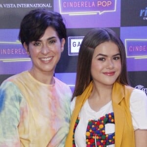 Maisa Silva e Fernanda Paes Leme se encontraram na pré-estreia do filme 'Cinderela Pop', no shopping Rio Sul, na Zona Sul do Rio de Janeiro, neste sábado, 16 de fevereiro de 2019