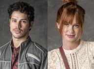 Marina Ruy Barbosa e José Loreto gravam juntos e têm conversa reservada na Globo
