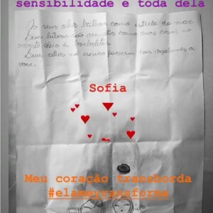 'Meu coração transborda', assumiu Grazi Massafera ao mostrar o bilhete