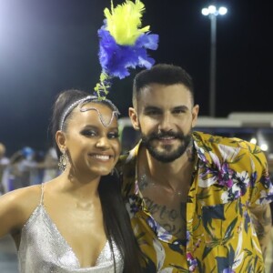 Gleice Damasceno e Wagner Santiago no ensaio técnico da Paraíso do Tuiutí, no Marquês de Sapucaí, no Rio de Janeiro, na noite deste domingo, 24 de fevereiro de 2019