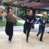 Com o auxílio de uma professora, Claudia Raia chegou a ensinar Ana Maria Braga dançar em sua casa