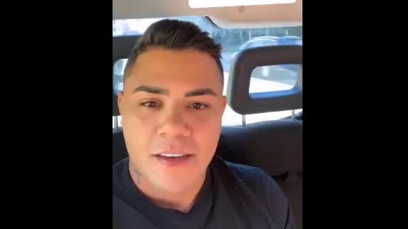 Felipe Araújo negou uso de maquiagem em vídeo no Instagram nesta terça-feira, 26 de fevereiro de 2019