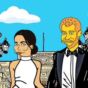 
Meghan Markle é muito aceita pela mídia, principalmente, a americana. A duquesa até virou Simpson a partir de um desenho que recriou a artista estilizada

