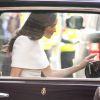 
Meghan Markle questionou quem deveria entrar primeiro no carro em um evento com a rainha Elizabeth II

