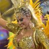 Ellen Rocche usou uma fantasia mais ousada no desfile de carnaval da Rosas de Ouro, neste domingo, 3 de março de 2019: 'Fera, recatada e do lar'