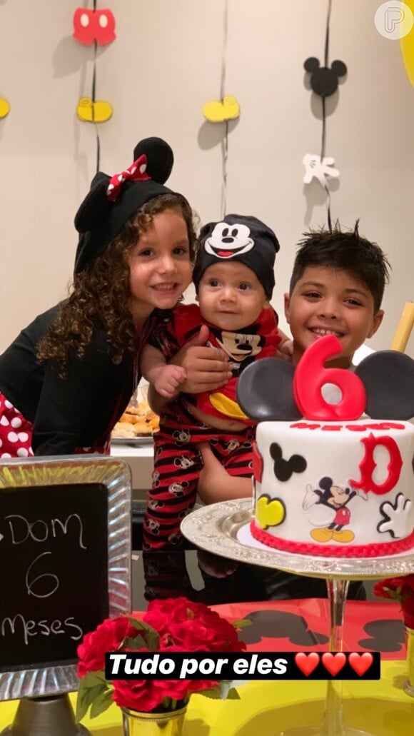 Dom, filho de Wesley Safadão, completou 6 meses em março de 2019