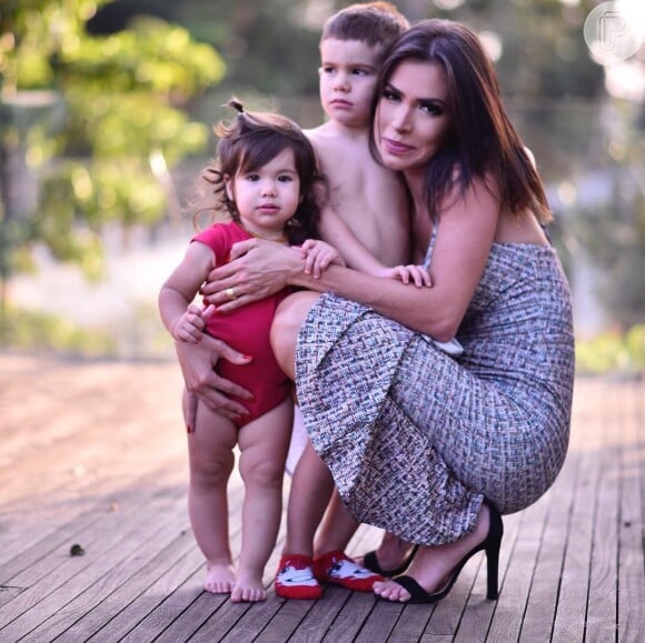 Adriana Sant'Anna encantou os fãs com foto dos filhos na web