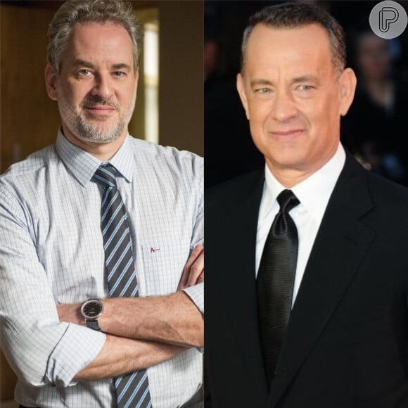 As comparações entre Tom Hanks e Dan Stulbach acontecen desde a época da novela 'Mulheres Apaixonadas'.