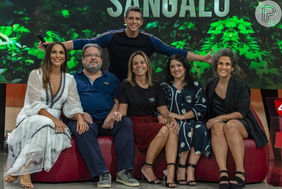 Ivete Sangalo e parte de sua família no programa 'Tamanho Família'