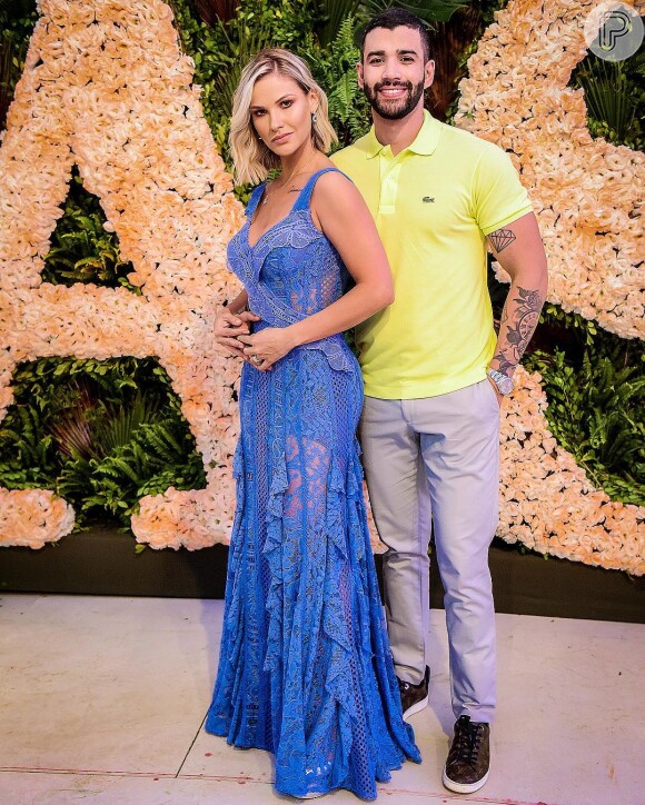 Andressa Suita reage ao ver foto de Gusttavo Lima sem camisa: 'Tá demais, bebê'