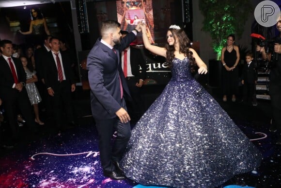 Mel Maia comemora seus 15 anos na casa de festas Espaço Zurique, no Rio de Janeiro, na noite desta sexta-feira, 03 de maio de 2019