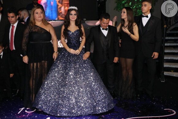 Mel Maia comemora seus 15 anos na casa de festas Espaço Zurique, no Rio de Janeiro, na noite desta sexta-feira, 03 de maio de 2019