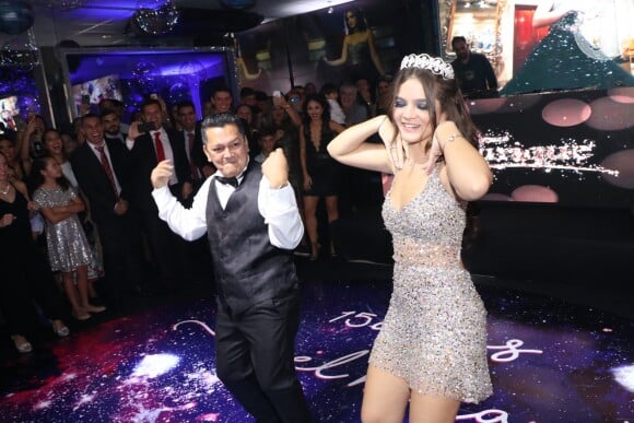 Mel Maia comemora seus 15 anos na casa de festas Espaço Zurique, no Rio de Janeiro, na noite desta sexta-feira, 03 de maio de 2019