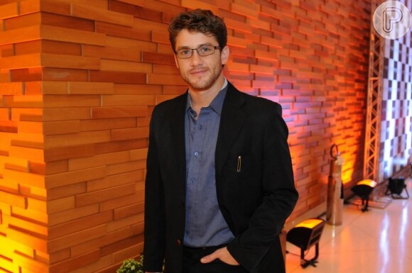 Leonardo Miggiorin prestigia a pré-estreia do filme 'Colegas', em São Paulo, em 18 de fevereiro de 2013